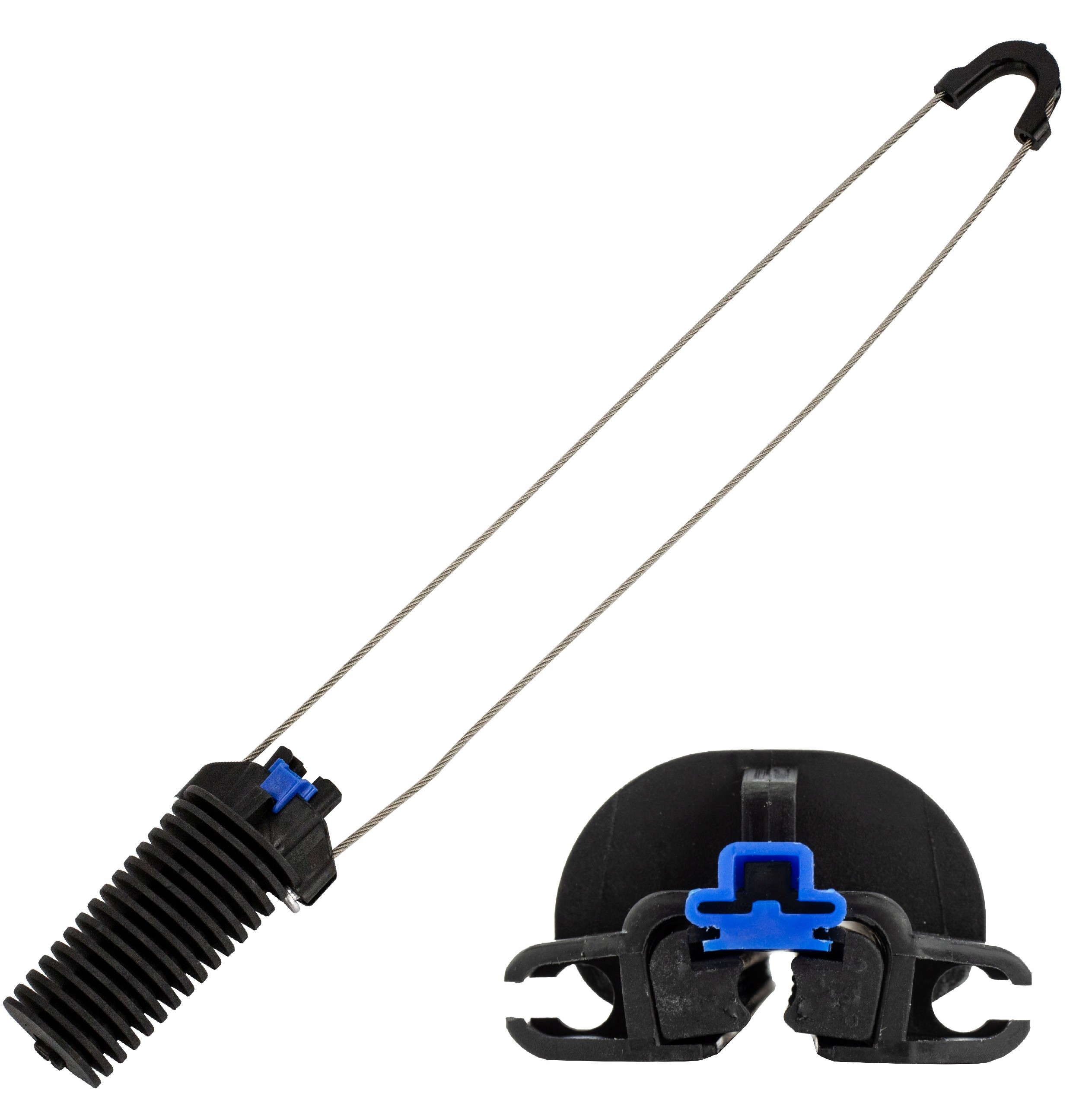 Uchwyt odciągowy kabli z linką nośną 3-7mm 3kN