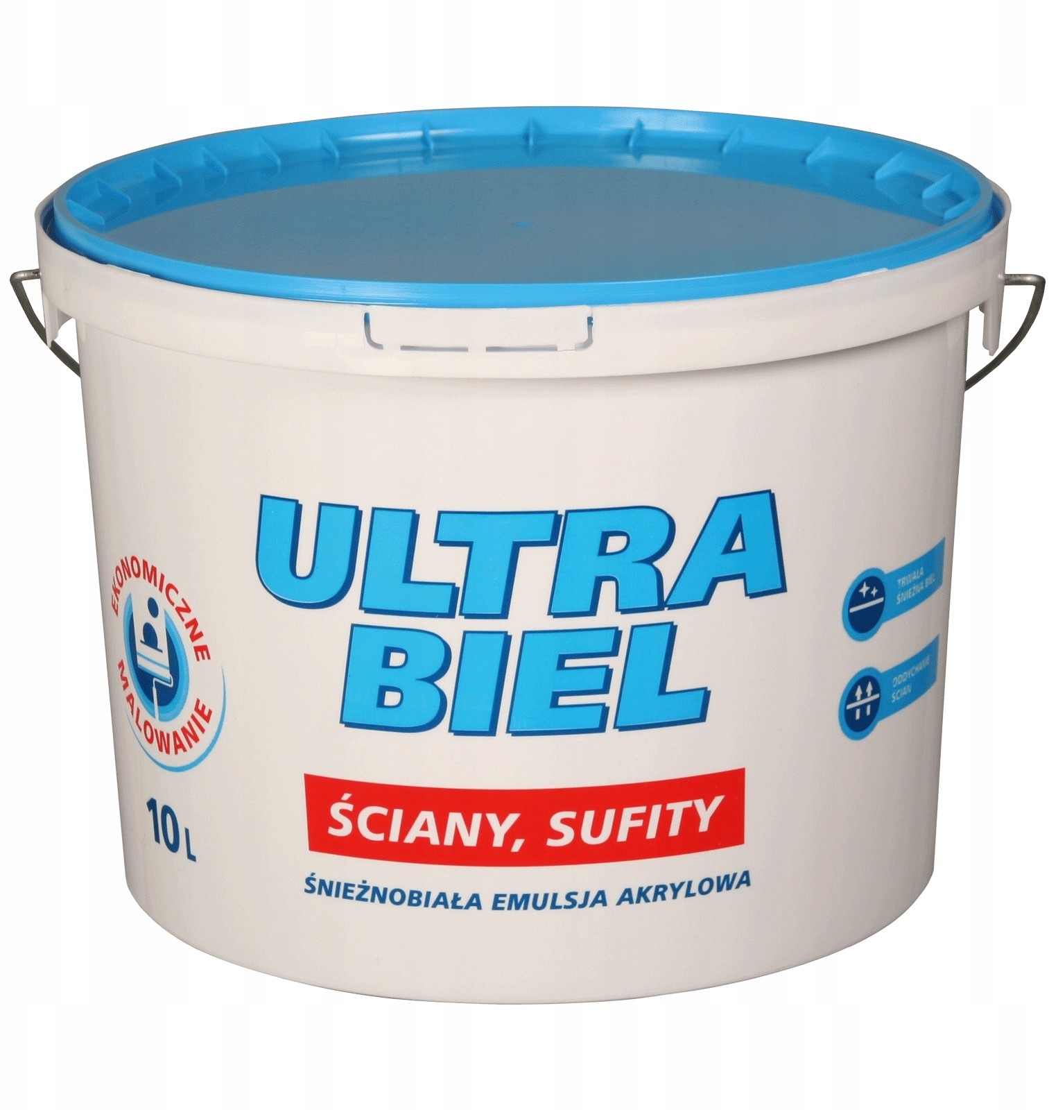 Śnieżka Ultra Biel akrylowa farba biała 10L