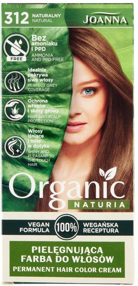Joanna Naturia Organic pielęgnująca farba do włosów 312 Naturalny