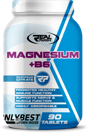 Real Pharm Sklep Magnesium MAGNEZ + witamina B6 90 tabs