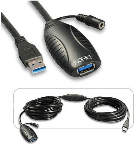 Zdjęcia - Kabel Lindy 10m USB 3.0 Active Extension 