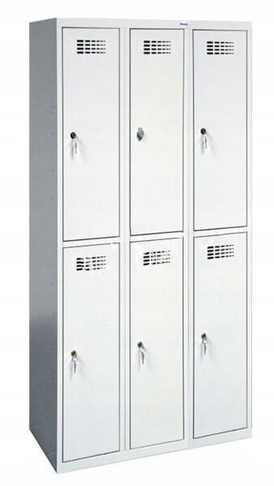 092 Gorek Szafka ubraniowa socjalna 6 komór wymiary 1800x900x500 mm) 09276028 76028-uniw