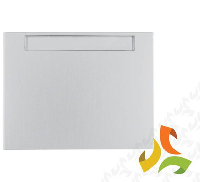 Hager BERKER K.5 Klawisz 1 pojedynczy z polem opisowym aluminium 14267003 14267003/HAG