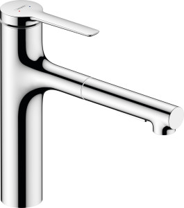 Hansgrohe 74804000 Zesis M33 Jednouchwytowa bateria kuchenna 160 wyciągana wylewka 2jet sBox lite chrom
