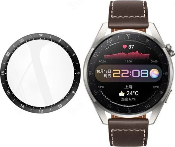 HUAWEI Best Accessories Best Accessories FOLIA OCHRONNA Z RAMKĄ 3D DO WATCH 3 PRO 48mm 2836