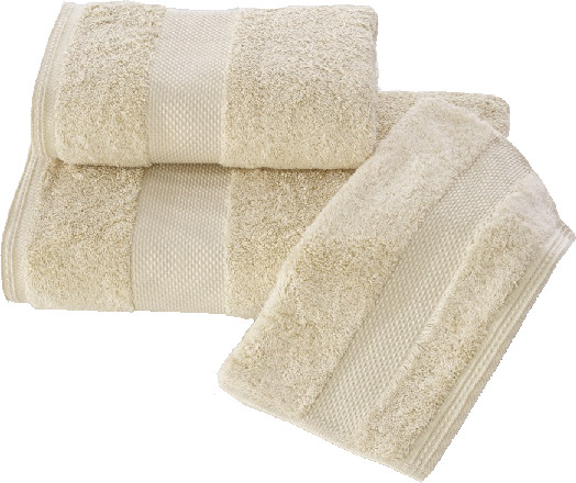 Soft Cotton Luksusowy mały ręcznik DELUXE 32x50cm z Modalu Jasnobeżowy 8190S