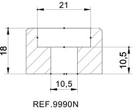 Puig Puig Adapter lusterka wstecznego 990N 9990N