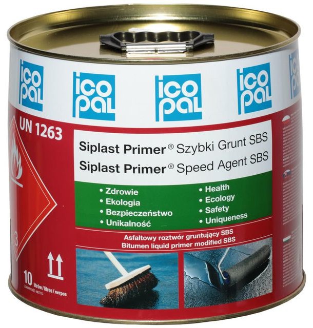 ICOPAL Grunt bitumiczny SIPLAST PRIMER SZYBKI GRUNT SBS 10 l ICOPAL