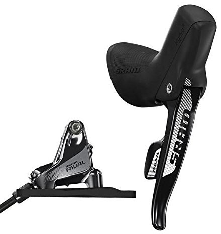 Sram Uni rodniki hamulce tarczowe z tyłu z linii w Flat Mount/jednostka hamulca Rival dźwignia hamulca, czarna, 1800 MM 00.7018.144.007