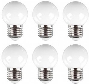 HQ Power Power LAMPKI LED CIEPŁE BIAŁE (10 szt.) E27 5410329697655