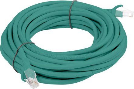 Lanberg RJ-45/RJ-45 kat.5e Zielony 15m PCF5-10CC-1500-G