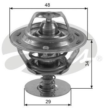 GATES Termostat, żrodek chłodzący TH39082G1