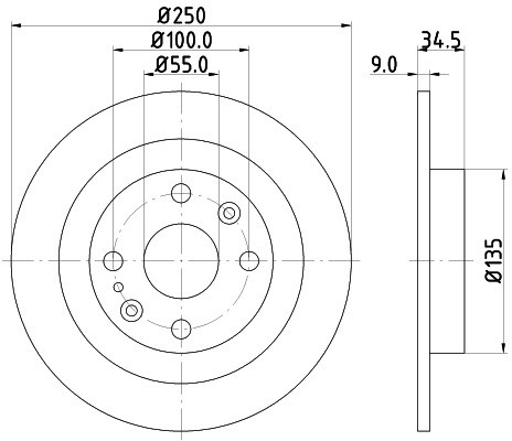 HELLA PAGID Tarcza hamulcowa PAGID 8DD355103-191
