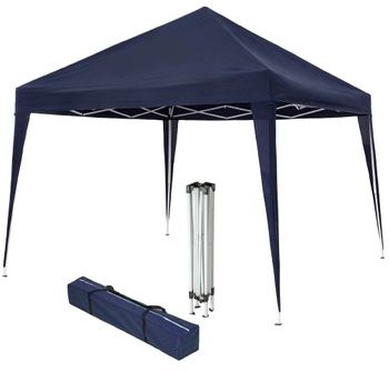 TecTake Składany pawilon ogrodowy 3x3 m niebieski 401621