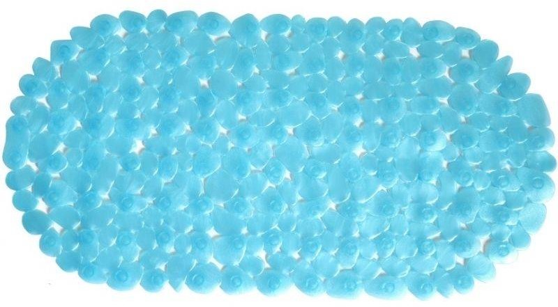 Euromat Antypoślizgowa Mata do Wanny Stone Niebieska 68x35 cm 37260
