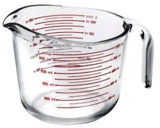 Ibili Miarka szklana 1L