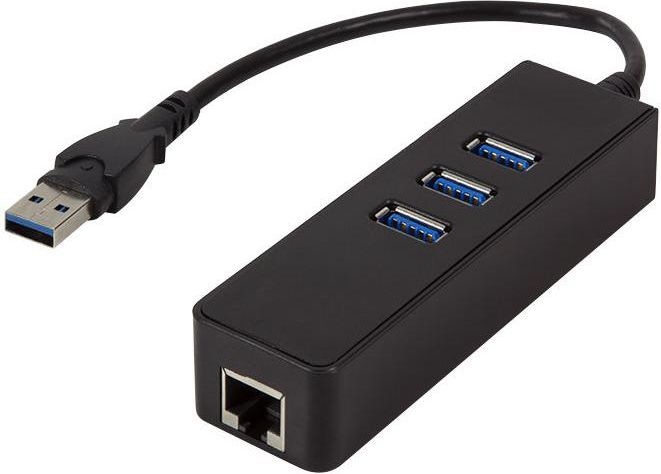 LogiLink HUB USB USB 3.0 3-Port Hub mit Gigabit Adapter UA0173A