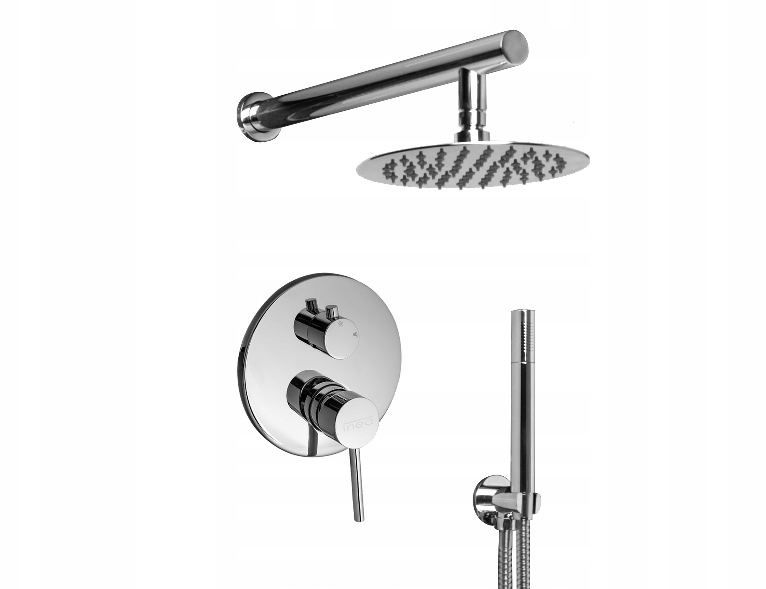 Zestaw Prysznicowy Podtynkowy Deszczownica Slim R4