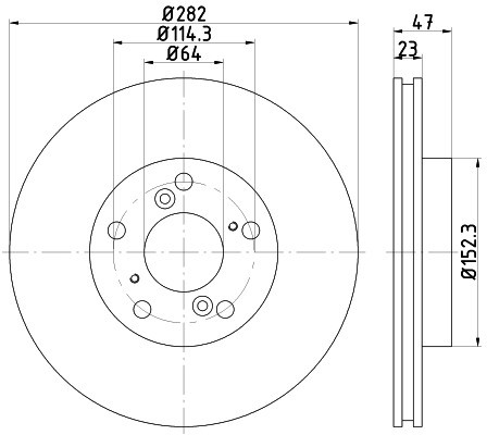 HELLA PAGID Tarcza hamulcowa PAGID 8DD355117-081
