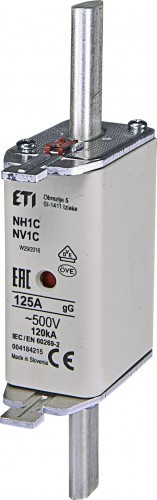 Фото - Автоматичний вимикач ETI Wkładka bezpiecznikowa KOMBI NH1C 125A gG/gL 500V WT-1C 004184215 