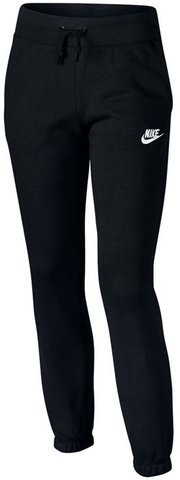 Nike Spodnie dziewczęce Fleece Pant - black/black/white