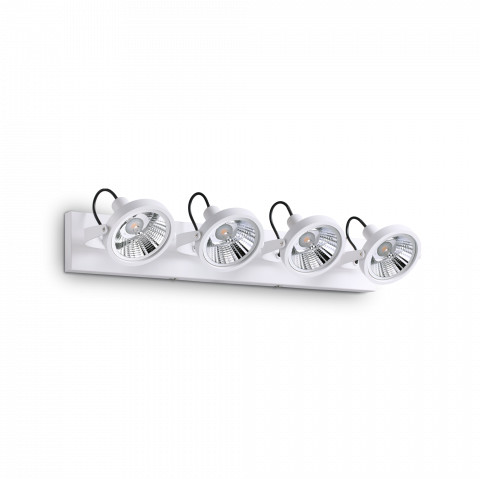 Ideal Lux Plafon Glim PL4 200217 nowoczesna oprawa sufitowa w kolorze białym 200217