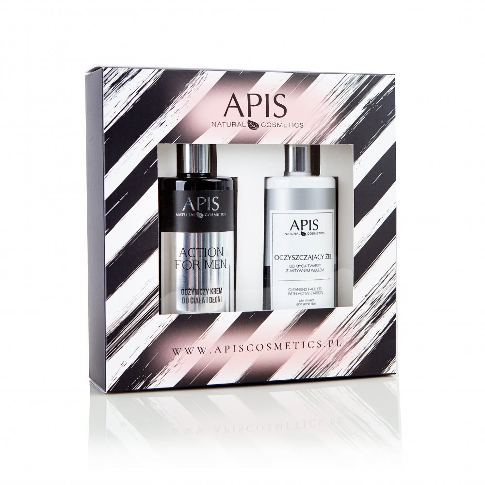 Apis Professional Apis Zestaw świąteczny nr 1 na prezent dla niego: krem + żel dla mężczyzn