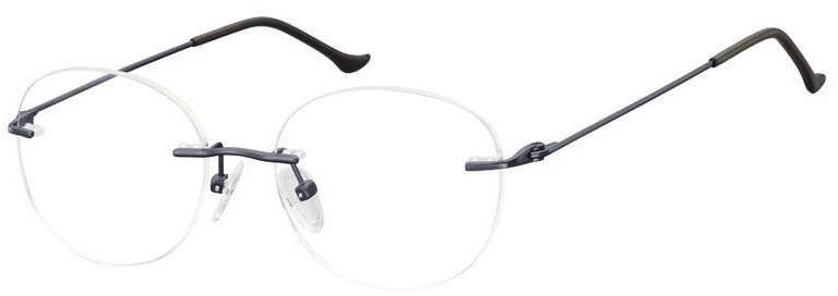 Sunoptic Bezramkowe Okulary Oprawki okrągłe korekcyjne 987C