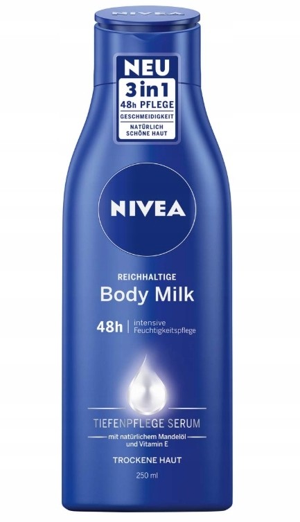 Nivea Nawilżające mleczko do ciała, 250 ml