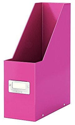 Leitz 60470001 Click and Store stojący segregator/pojemnik na dokumenty, format A4, karton, różowy 60470023