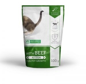 Natures uab akvatera PROTECTION Kitten beef saszetka 100g