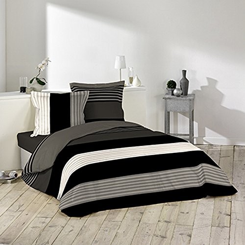 Douceur d'Intérieur Bielizna pościelowa douceur D 'intérieur 2 osób  Poszwa na kołdrę + 2 poszewki na poduszki  zadrukowany Romeo 1641046