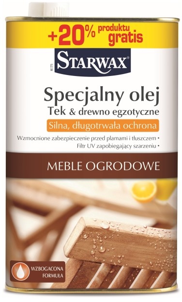 Starwax Specjalny olej ochronny drewno egzotyczne i tekowe bezbarwny 1 l