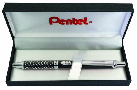 Pentel EnerGel BL407B-BOX długopis żelowy, obudowa typu Sterling, grubość linii: 0,35 mm, czarny BL407A-BOX