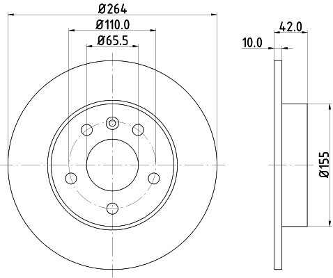 HELLA PAGID Tarcza hamulcowa PAGID 8DD355106-111