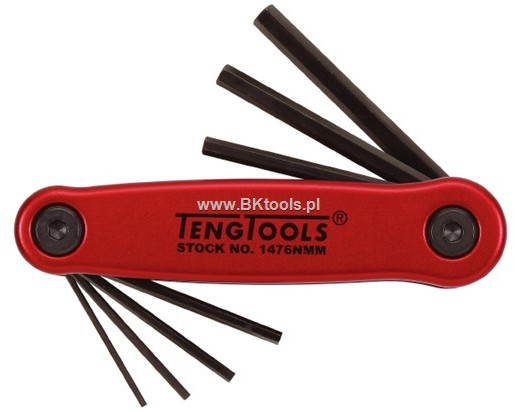 TENG TOOLS Klucze imbusowe zestaw 1.5-6 mm 7 szt 151470101 1476N MM-P1
