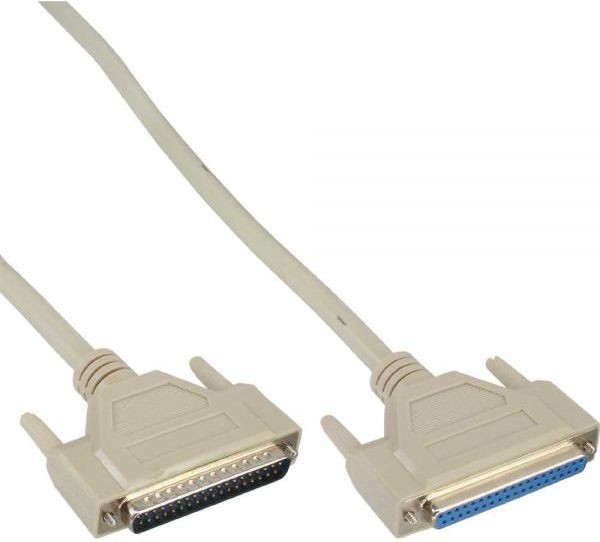 InLine Adapter AV Szeregowy przedłużacz Kabel molded DB37 męski - żeński