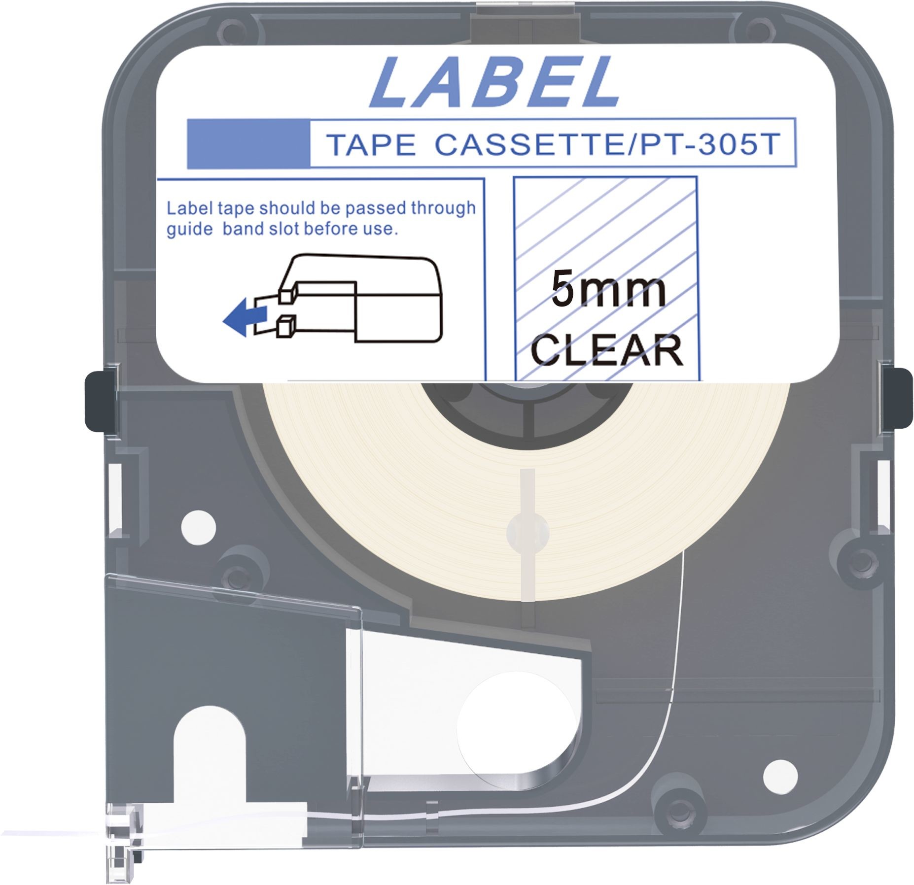 Max LM-305T, 5mm x 8m, przezroczysta taśma zamiennik