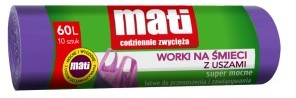 Mati Worki na śmieci z uszami 60l 10 szt. 0346