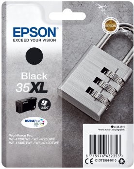 Epson ink/35 X L Padlock 41.2 ML BK SEC C13T35914020