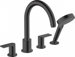 Hansgrohe 71459670 Vernis Shape bateria wannowa 4 otworowa CZARNY MAT