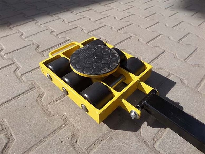 122 DOSTAWA GRATIS! 12267429 Wózek skrętny 6 rolkowy rolki 6x kompozyt nośność 7 T) 67429-uniw