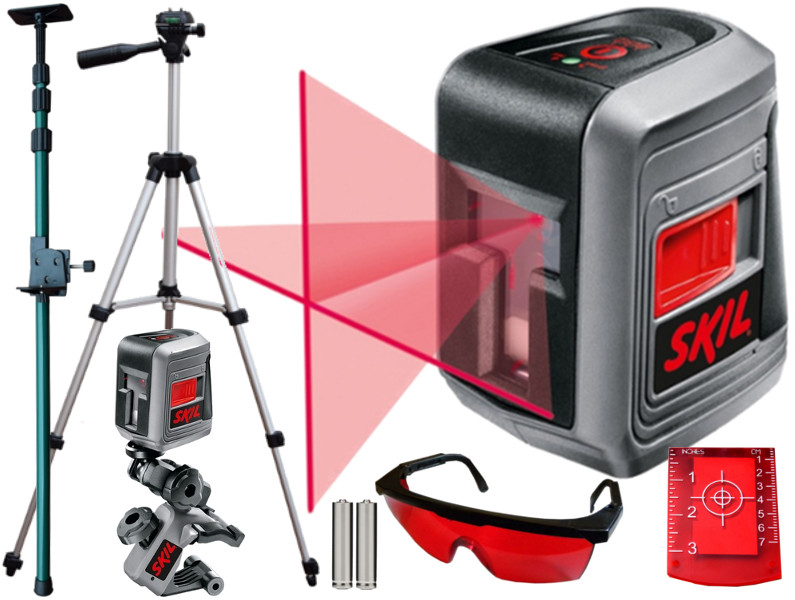 Skil 0511 Poziomica Laserowa Tyczka Statyw Zestaw