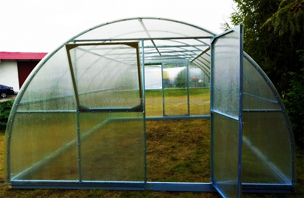 Emaga Szklarnia Primus 4x10m 40m2 H=230cm poliwęglan 4mm 9287