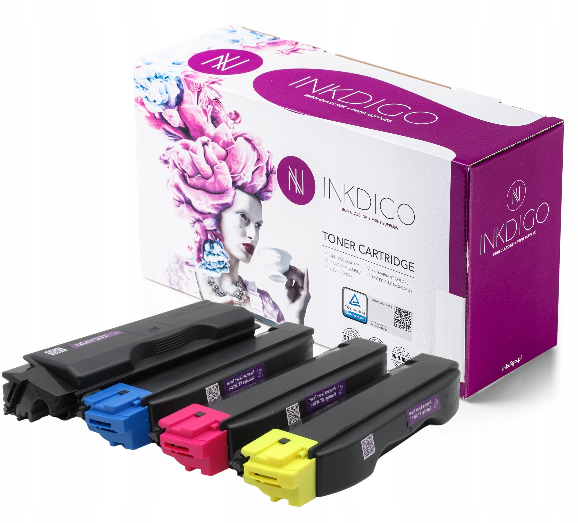 4x Toner Kyocera M6026CDN P6026 TK590 - Komplet
