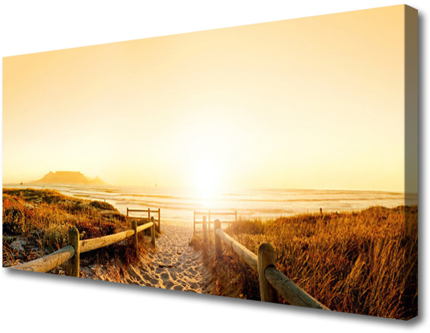 PL Tulup Obraz Canvas Ścieżka Plaża Morze 100x50cm