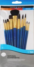 Daler Rowney PĘDZLE DO AKWARELI 10 SZT DALER ROWNEY SIMPLY 216910110 216910110