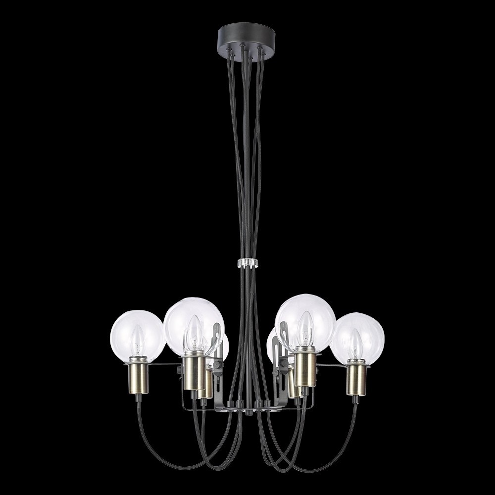 Luxera 64400 - Żyrandol na lince ABRAZO 6xE14/40W/230V