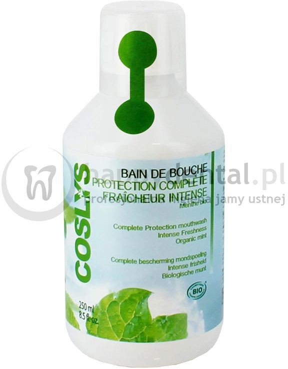 COSLYS COSLYS PROTECTION COMPLETE płyn 250ml - ekologiczny płyn do płukania jamy ustnej z miętą