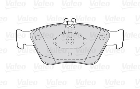 VALEO Zestaw klocków hamulcowych, hamulce tarczowe 301357